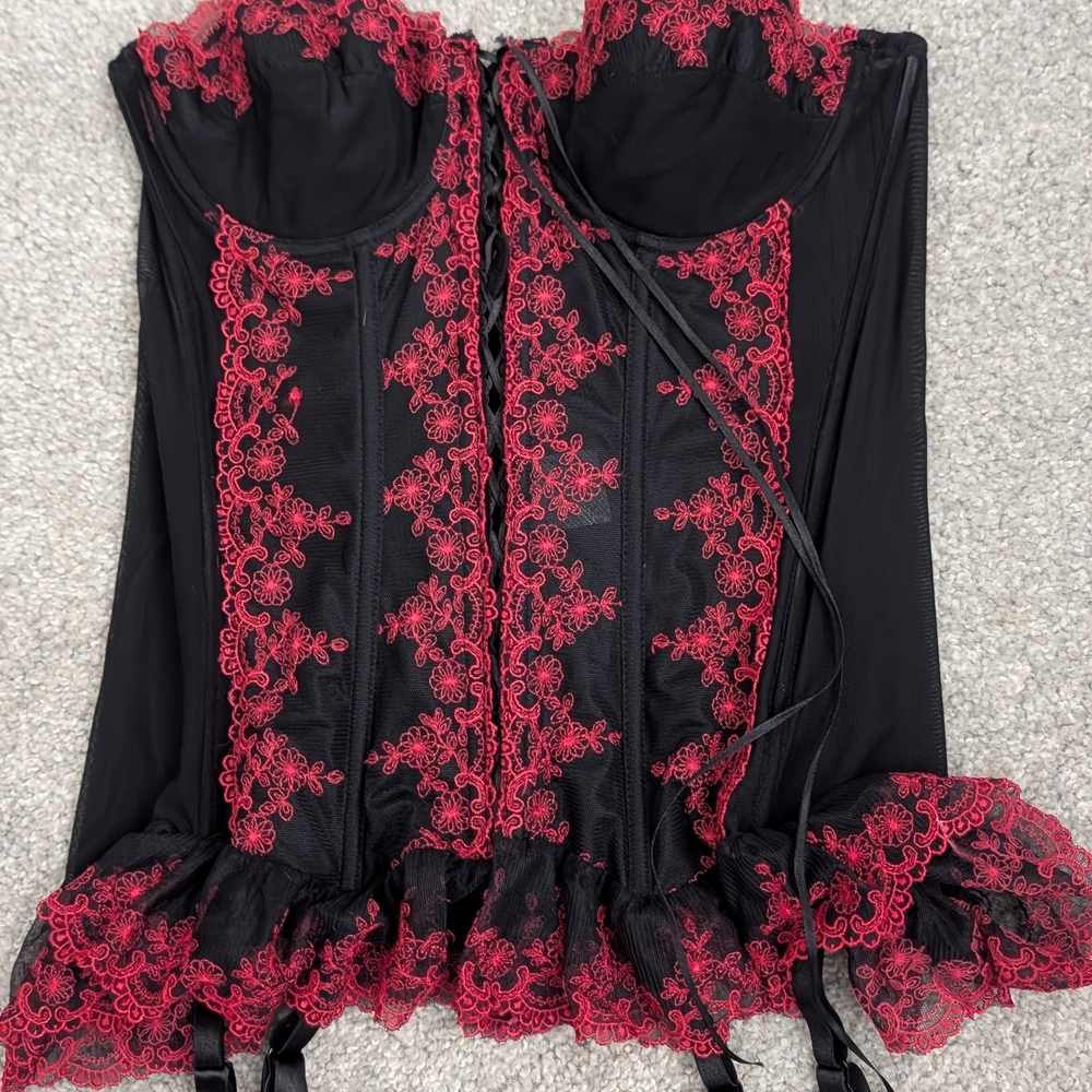 Leg Avenue Black Nylon-Spandex Garment